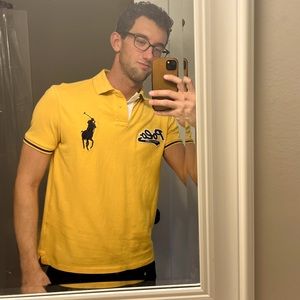 Ralph Lauren yellow polo shirt
